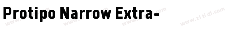Protipo Narrow Extra字体转换